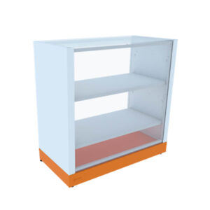 BALCÃO EXPOSITOR – BANDEJAS DE AÇO SEM PORTA
